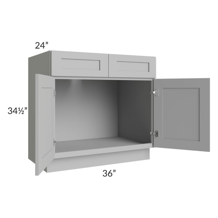 Dove Grey Shaker 36" Sink Base Cabinet