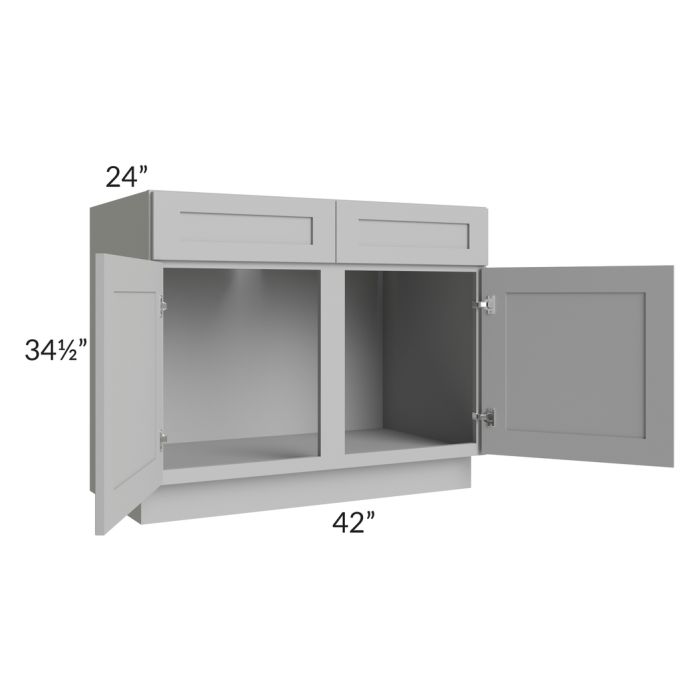 Dove Grey Shaker 42" Sink Base Cabinet
