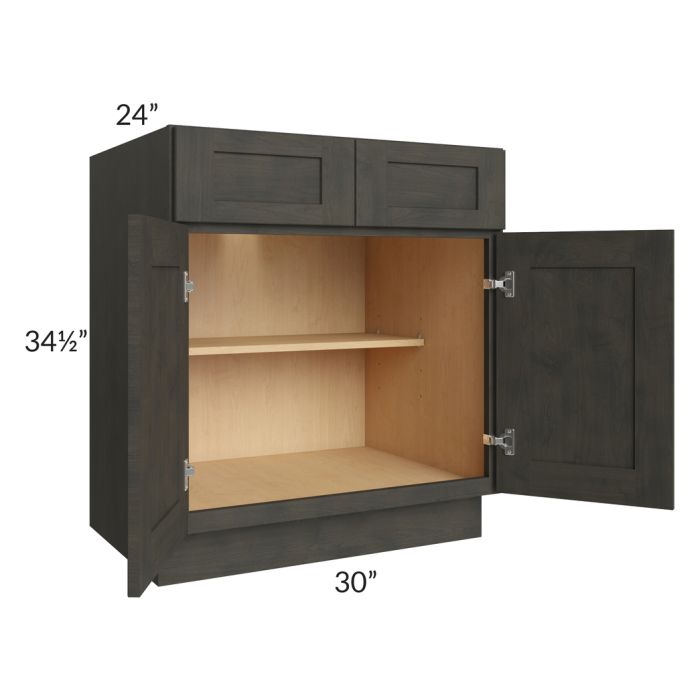 Charcoal Grey Shaker 30" Base Cabinet
