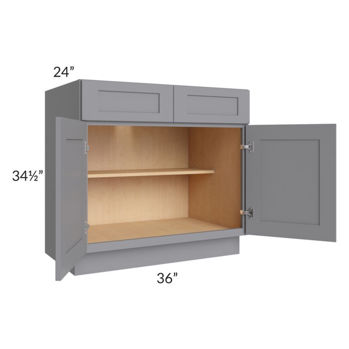 Grey Shaker 36" Base Cabinet