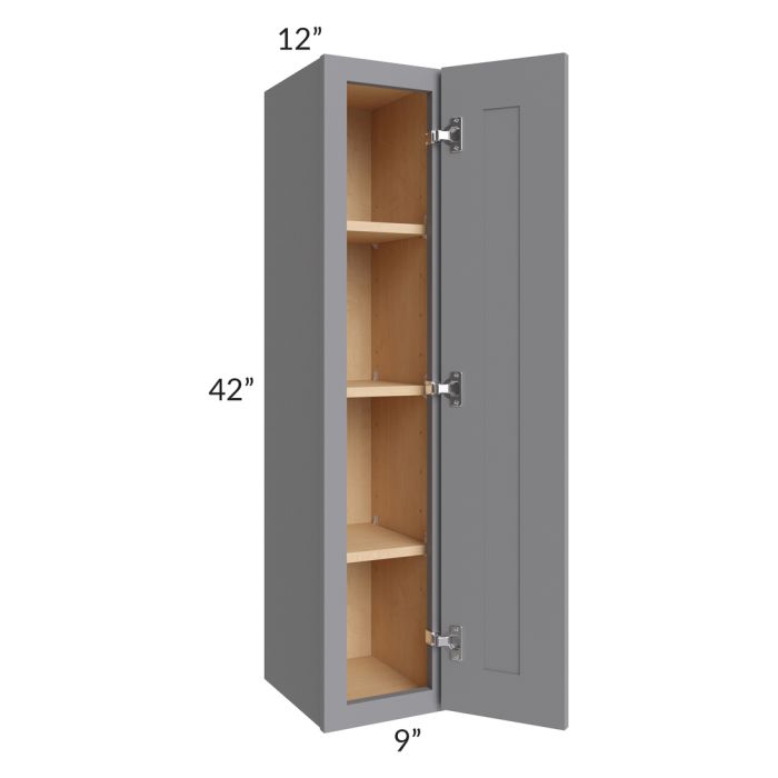Grey Shaker 09x42 Wall Cabinet