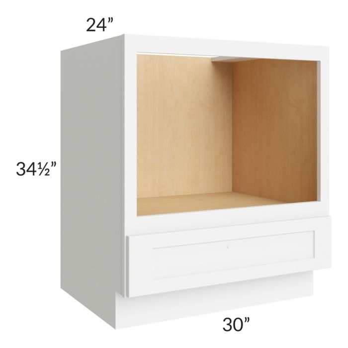 Brilliant White Shaker 30" Microwave Base Cabinet