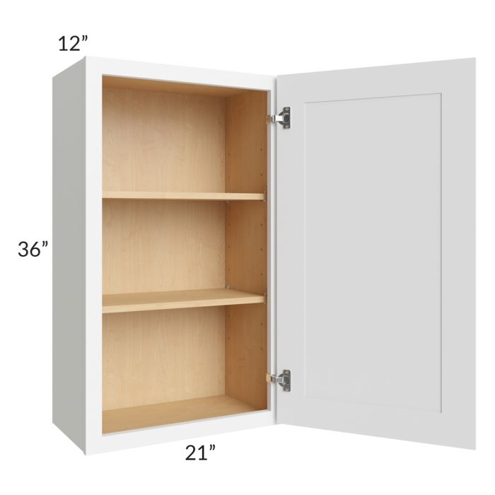 Brilliant White Shaker 21x36 Wall Cabinet