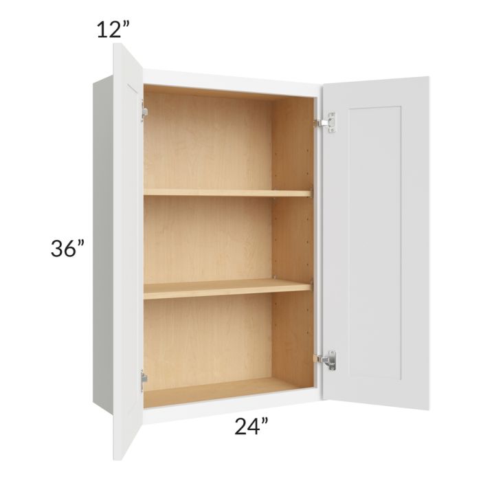 Brilliant White Shaker 24x36 Wall Cabinet