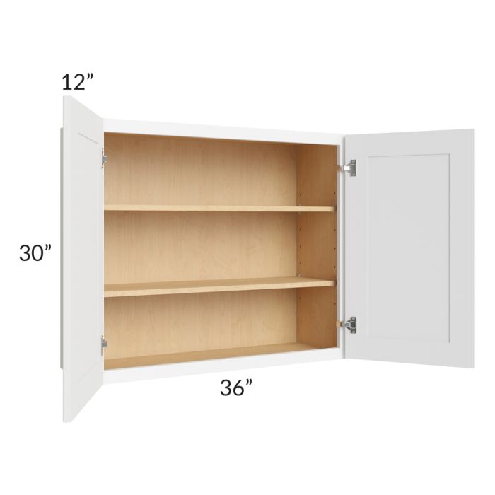 Brilliant White Shaker 36x30 Wall Cabinet