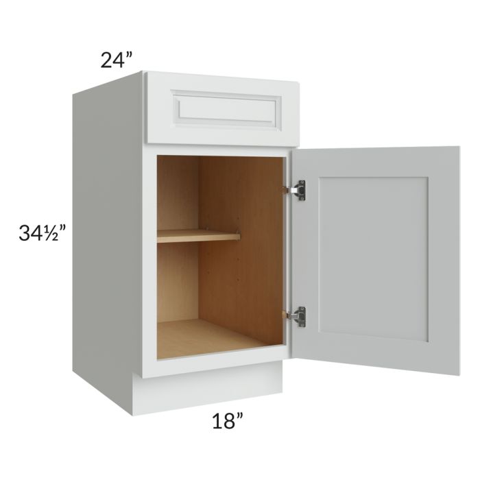 Lakewood White 18" Base Cabinet