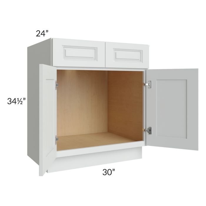 Lakewood White 30" Sink Base Cabinet 