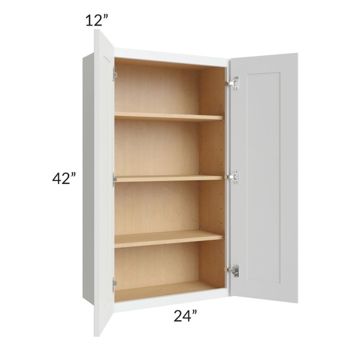 Lakewood White 24x42 Wall Cabinet