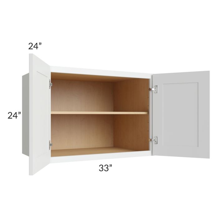 Lakewood White 33x24x24 Wall Cabinet