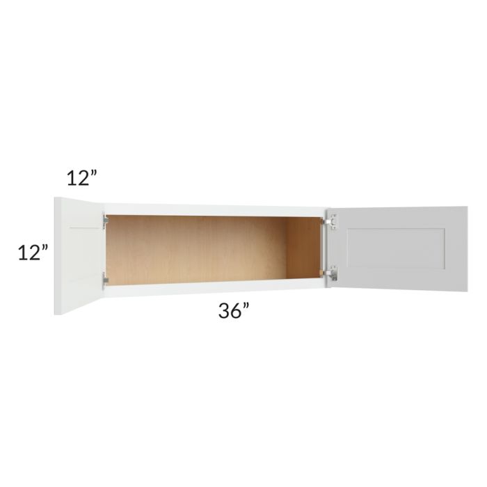 Lakewood White 36x12 Wall Cabinet 