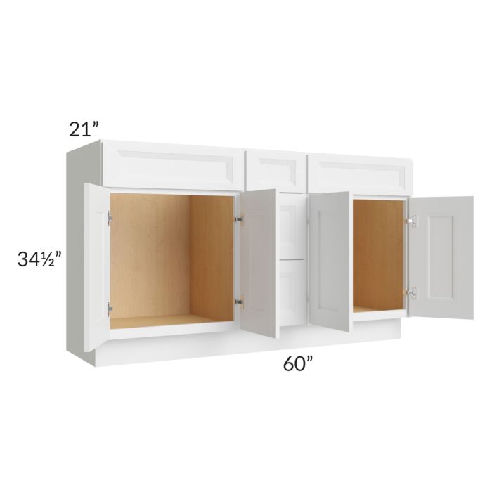 60" Vanity Sink and Drawer Combo