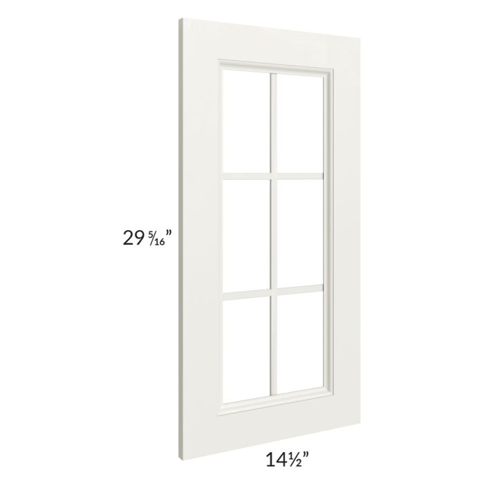 Providence Cream 15x30 Mullion Glass Door Only with Glass Included