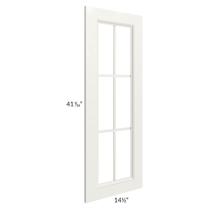 Providence Cream 15x42 Mullion Glass Door Only with Glass Included