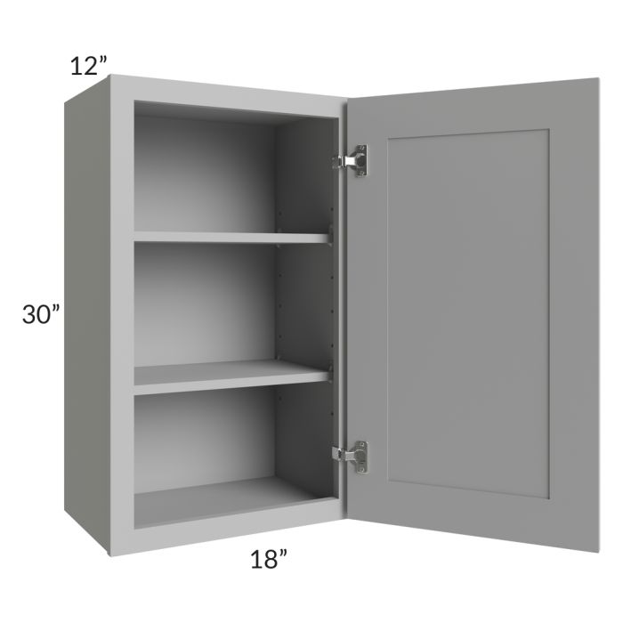 Dove Grey Shaker 18x30 Wall Cabinet