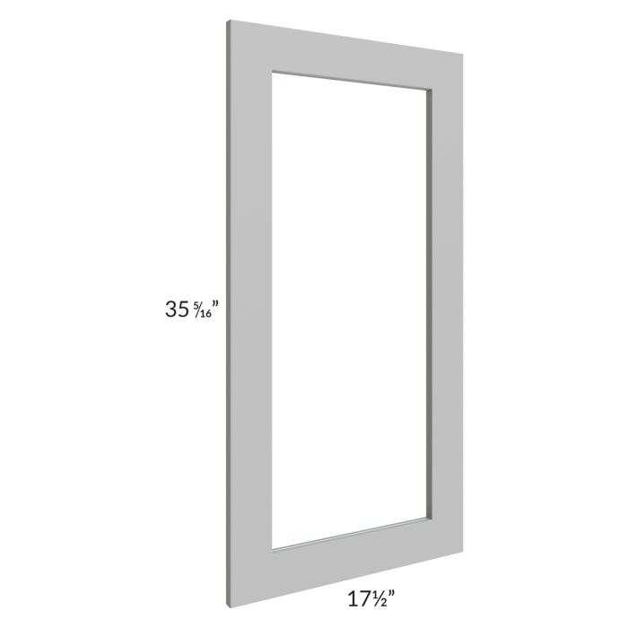 Dove Grey Shaker 18x36 Glass Door Only with Glass Included