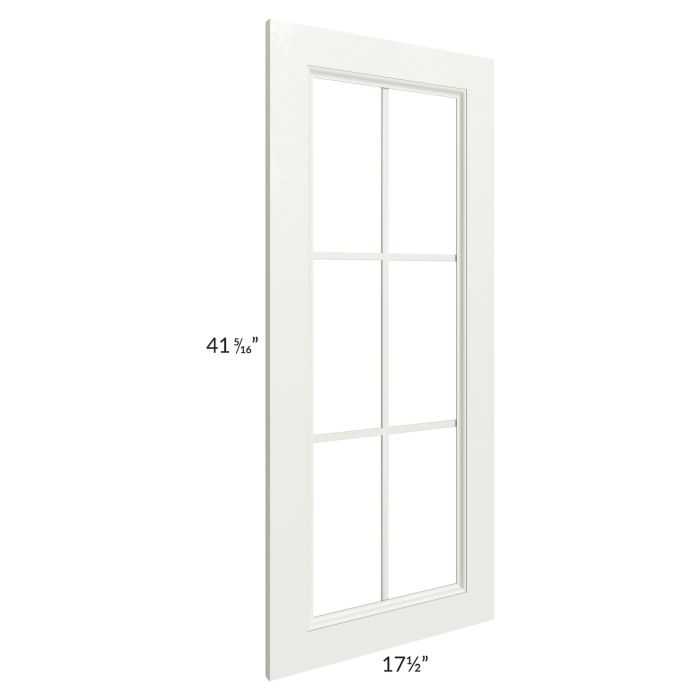 Providence Cream 18x42 Mullion Glass Door Only with Glass Included