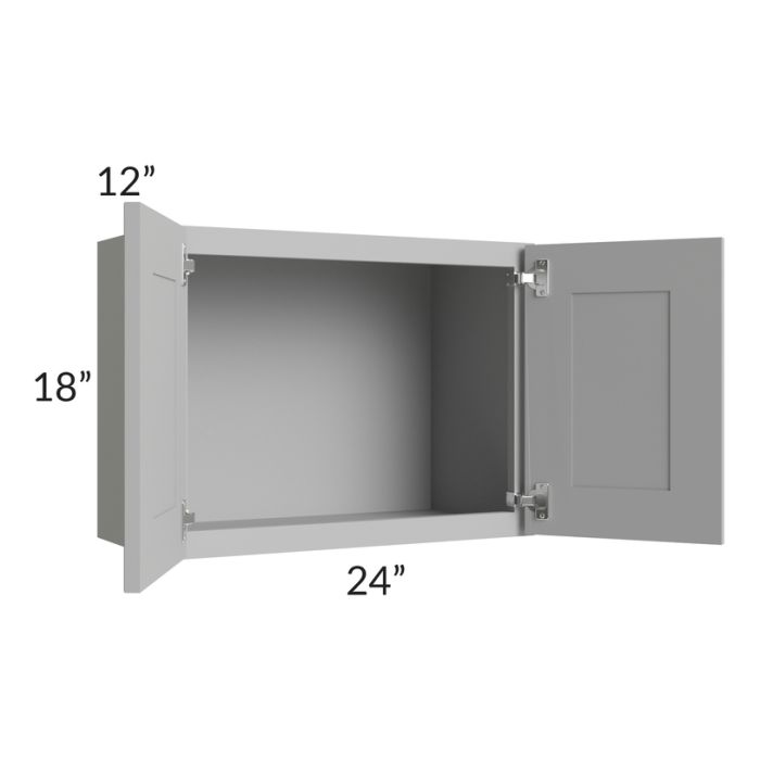 Dove Grey Shaker 24x18 Wall Cabinet