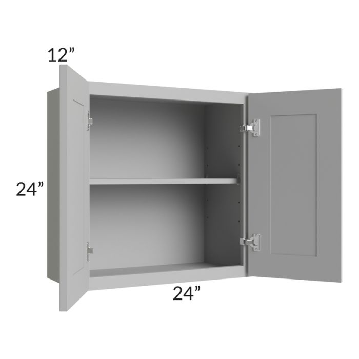 Dove Grey Shaker 24x24 Wall Cabinet