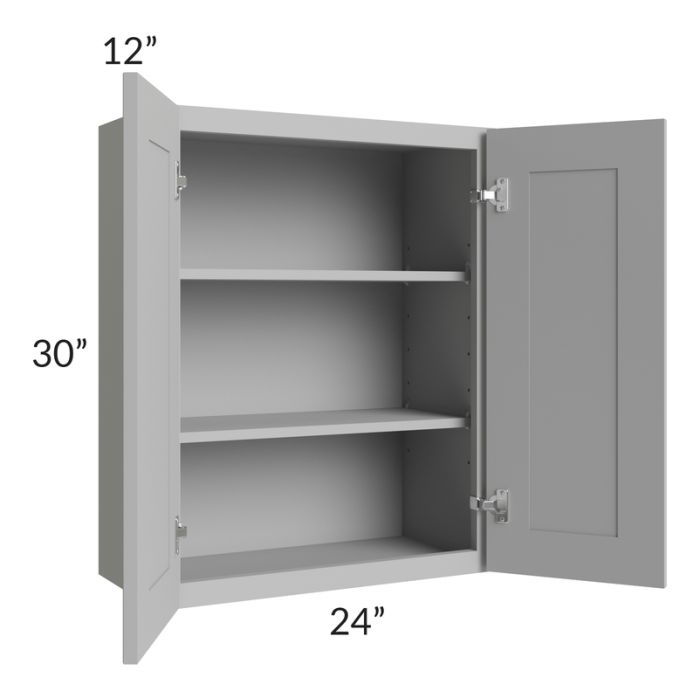 Dove Grey Shaker 24x30 Wall Cabinet