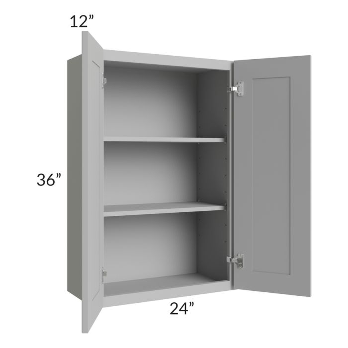 Dove Grey Shaker 24x36 Wall Cabinet