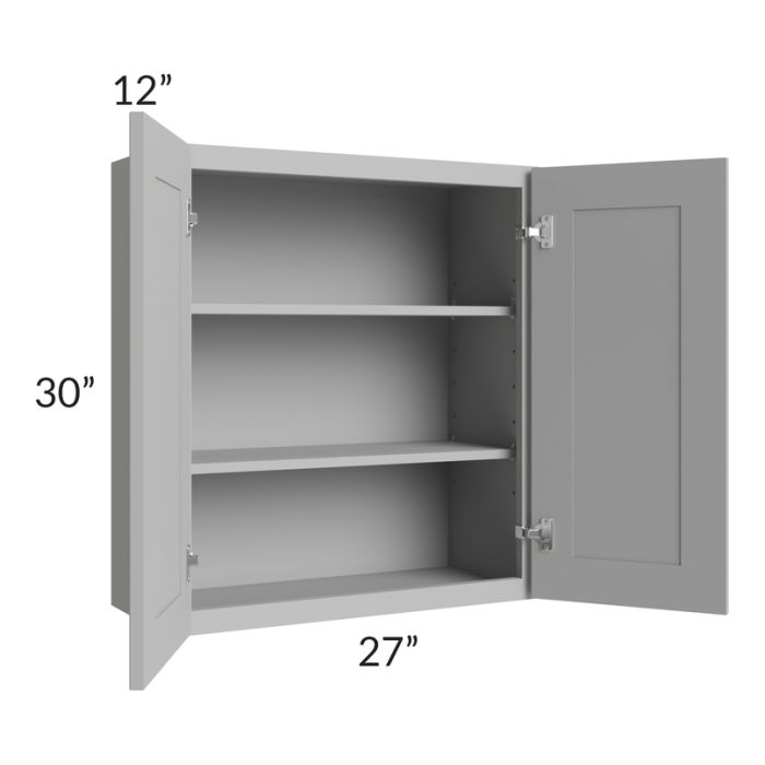 Dove Grey Shaker 27x30 Wall Cabinet