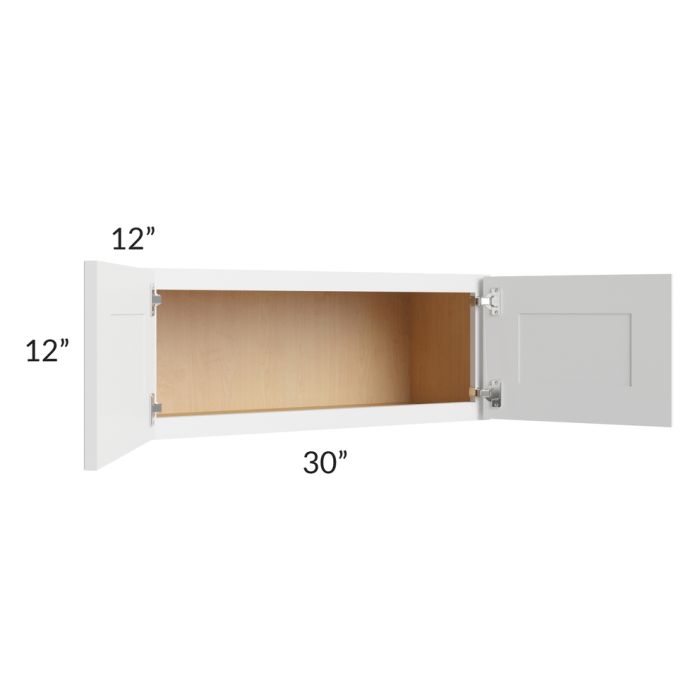 Belfast White 30x12 Wall Cabinet