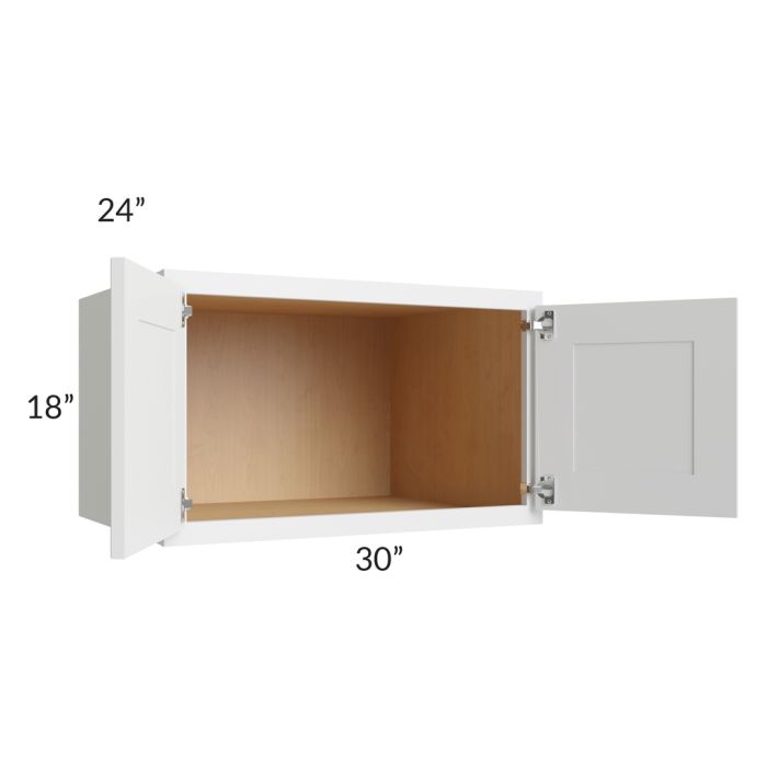 Gramercy White 30x18x24 Wall Cabinet