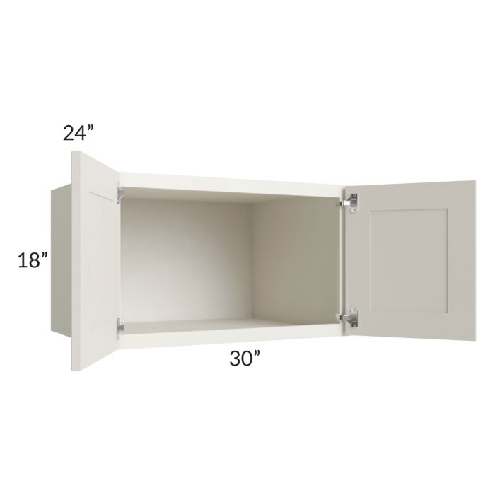 Providence Cream Glaze 30x18x24 Wall Cabinet