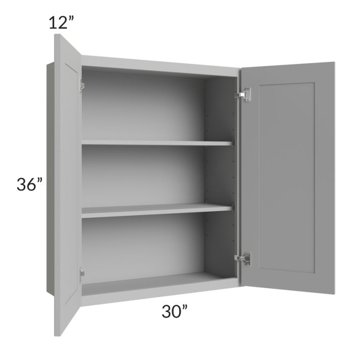 Dove Grey Shaker 30x36 Wall Cabinet