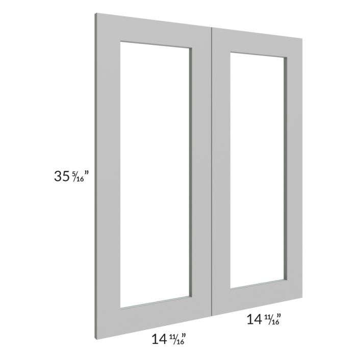 Dove Grey Shaker 30x36 Glass Door Only with Glass Included