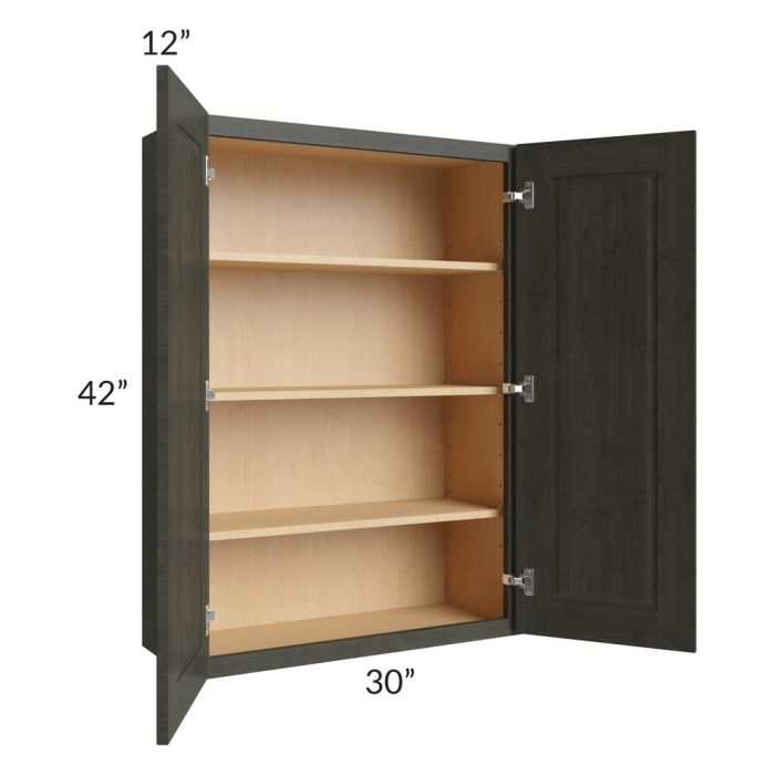 Charlotte Dark Grey 30x42 Wall Cabinet