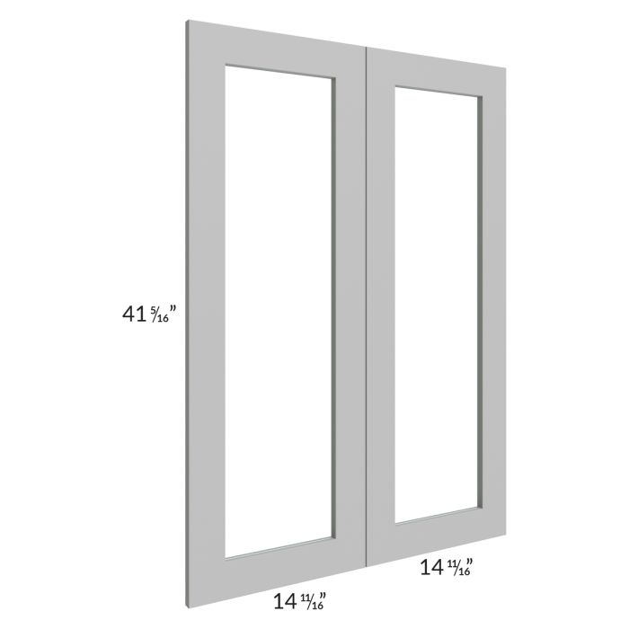 Dove Grey Shaker 30x42 Glass Door Only with Glass Included