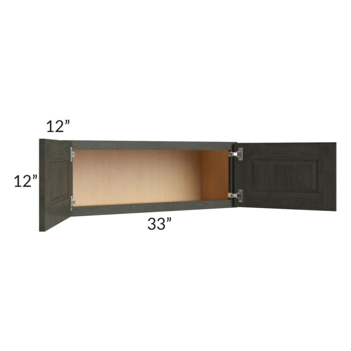 Charlotte Dark Grey 33x12 Wall Cabinet