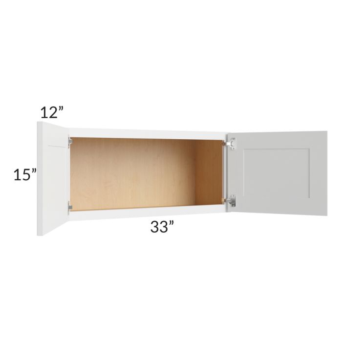 Belfast White 33x15 Wall Cabinet
