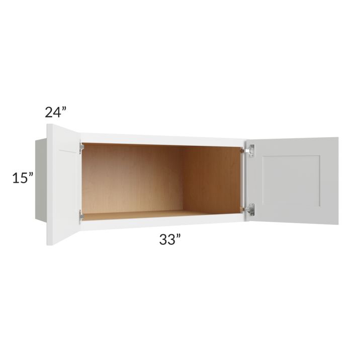 Belfast White 33x15x24 Wall Cabinet