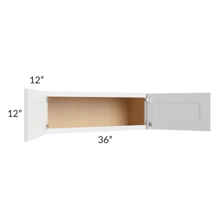 Belfast White 36x12 Wall Cabinet
