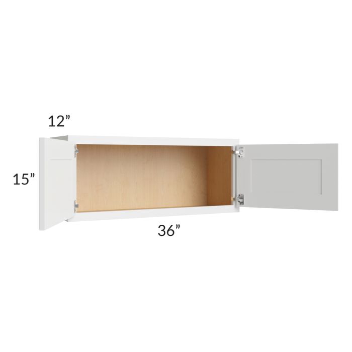 Gramercy White 36x15 Wall Cabinet