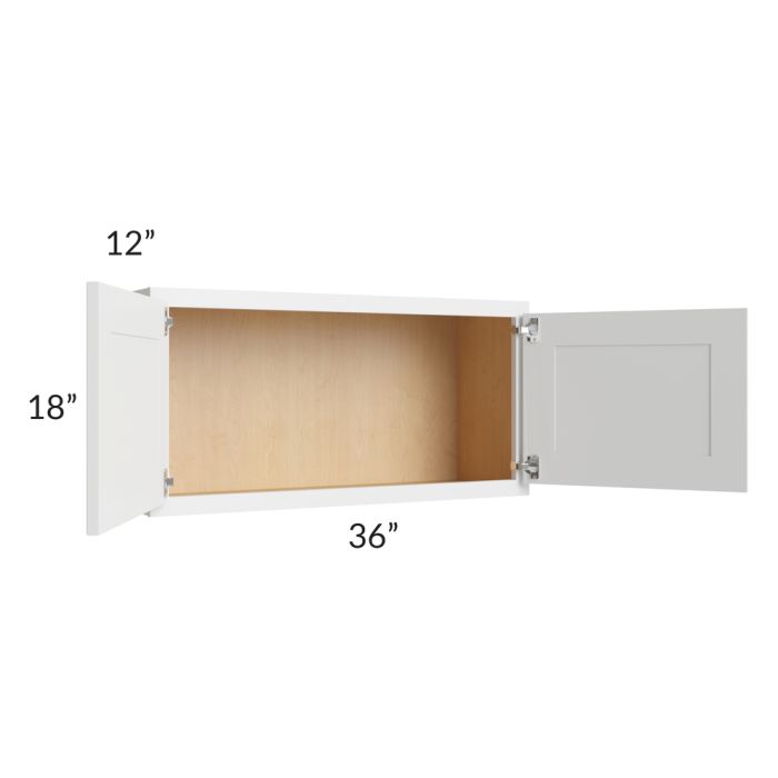 Gramercy White 36x18 Wall Cabinet
