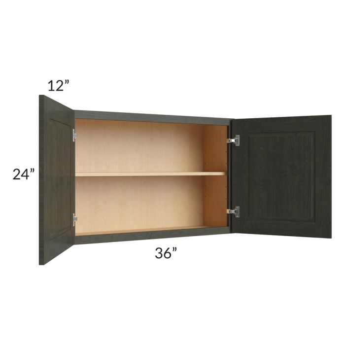 Charlotte Dark Grey 36x24 Wall Cabinet
