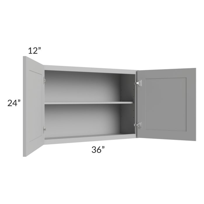 Dove Grey Shaker 36x24 Wall Cabinet