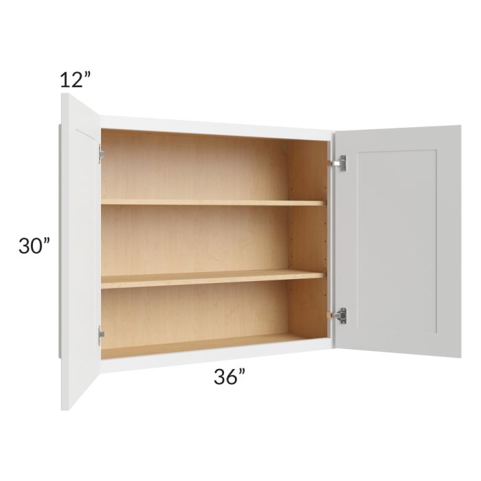Belfast White 36x30 Wall Cabinet