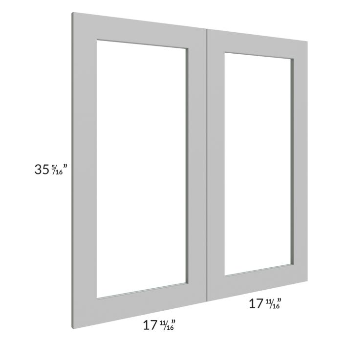 Dove Grey Shaker 36x36 Glass Door Only with Glass Included