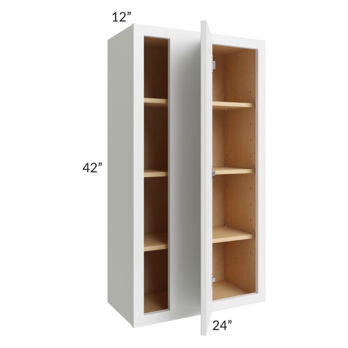 Gramercy White 24x42 Blind Corner Wall Cabinet
