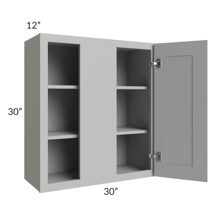 Dove Grey Shaker 30" Blind Wall Cabinet