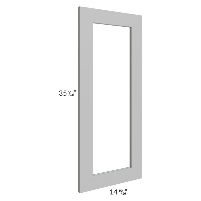 Dove Grey Shaker 27x36x15 Wall Diagonal Corner Glass Door Only with Glass Included
