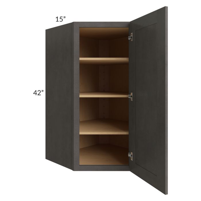 27x42 Diagonal Corner Wall Cabinet