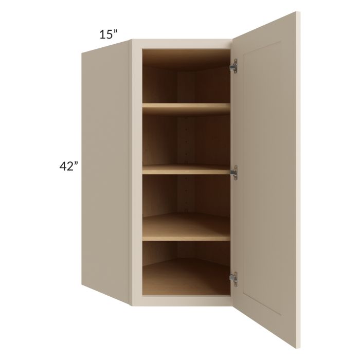 27x42 Diagonal Corner Wall Cabinet