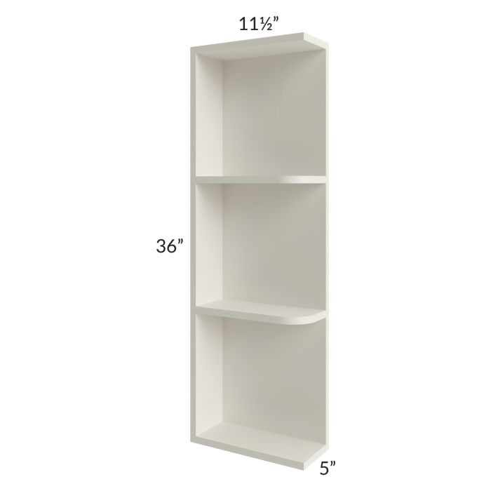Providence Cream 05x36 Wall End Shelf Cabinet