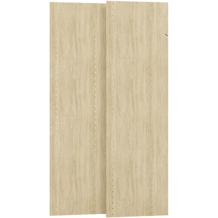 Vertical 48 Inch Panels for Added Closet Organization and Storage Solutions Compatible with Easy Track Closet Systems