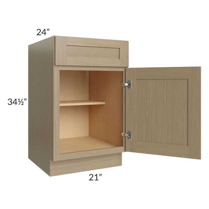 Royal Natural Shaker 21" Base Cabinet